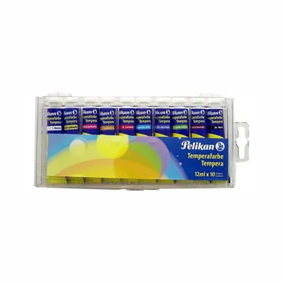 Tempera 10 culori/set x 12ml, 740/4 T10 Pelikan