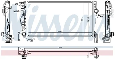 Radiator racire motor (Automat Manual) potrivit VOLVO S90 II, V60 II, V90 II, XC60 II 2.0 2.0D 2.0H