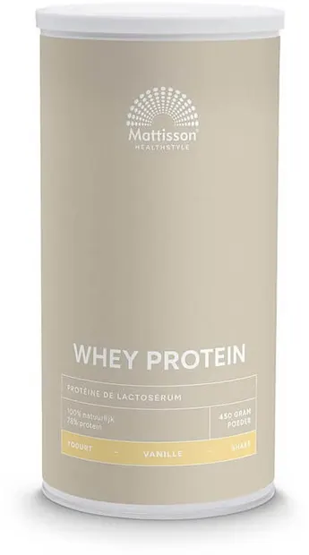 Whey Protein, vanilie, 450 g, Mattisson Healthstyle