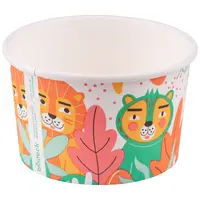 Boluri Biodegradabile, Compostabile PLA Jungle, Diametru 150 mm, 480 ml, 60 buc