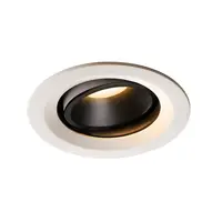 Spot incastrat, NUMINOS MOVE M Ceiling lights, white Indoor LED recessed ceiling light white/black 3000K 55° rotating and pivoting,