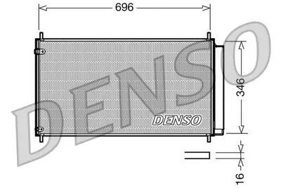 Condensator climatizare (cu uscator) potrivit TOYOTA AURIS, AVENSIS, COROLLA, COROLLA VERSO, VERSO 1.33-2.2D 10.05-10.18