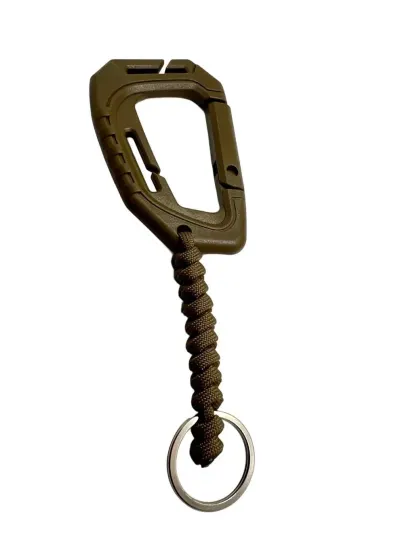 Carabina Polimer Paracord 550 cu Inel de Chei Theter Coyote Drop Zone - Default Title