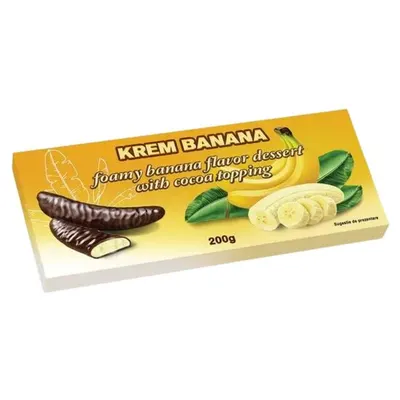 Krem Mini ciocolata cu spuma de banane, 200 g Engros