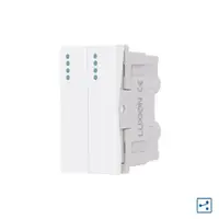Modul Intrerupator Dublu Cap-Scara Mecanic 2M / 1M LUXION, Standard Italian