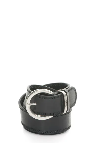 Curea ajustabila neagra din piele