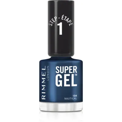 Rimmel Super Gel gel de unghii fara utilizarea UV sau lampa LED culoare 104 Nautical 12 ml
