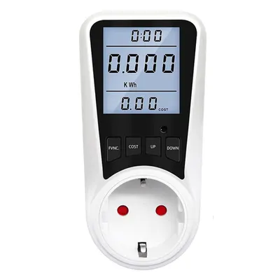 Priza digitala tip contor 230V 16A 3680W afisaj W/kWh/V/A/Hz DDS109L