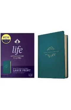 NKJV Life Application Study Bible, Third Edition, Large Print (Red Letter, Leatherlike, Teal Blue)