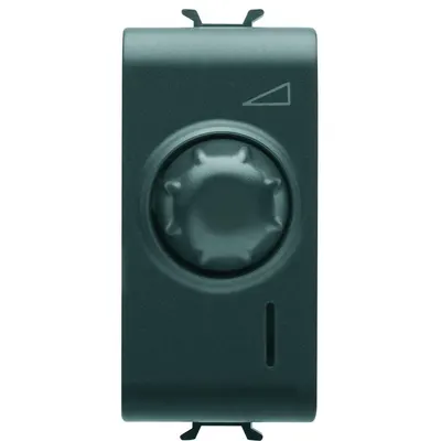 Variator de tensiune 100-900w 1 modul Gewiss Chorus GW12564, negru satin