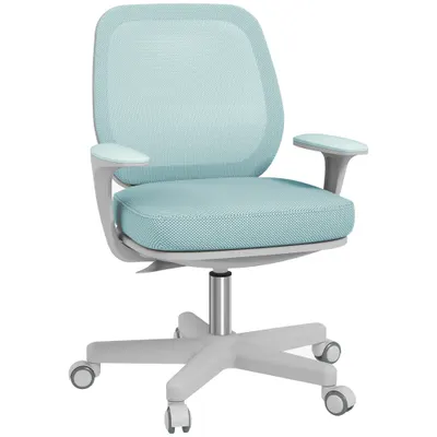 Vinsetto Scaun de Birou Ergonomic, Reglabil pe Înălțime și Respirabil, Verde | Aosom Romania