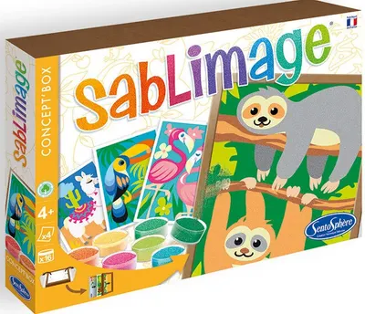 Set de pictura pe nisip Sentosphere, animale salbatice