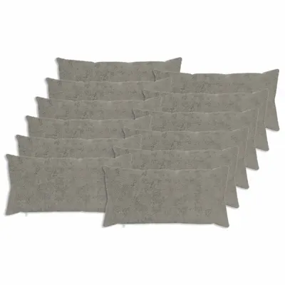 vidaXL Husă pentru pernă 12 buc. HEERLEN Gri deschis 40 x 80 cm