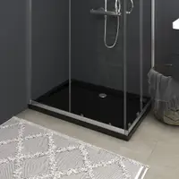 Gossi cadita de dus dreptunghiulara din abs, negru, 70x100 cm