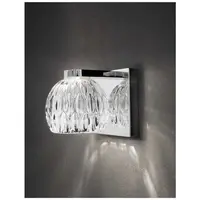 Plafoniera LARA Sticla clara & Crom Aluminiu LED COB 5 Wat 230 Volt 480Lm 3000K IP20