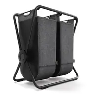 Coș de rufe gri închis din material textil pliabil 200 l – simplehuman