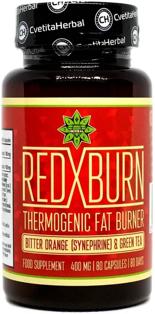 Red X Burn, 400 mg, 80 capsule, Cvetita Herbal