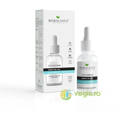 Super Serum Impotriva Petelor Pigmentare cu 2% Alpha-Arbutina + 2% Acid Hialuronic 4D Arbutin-HA 30ml