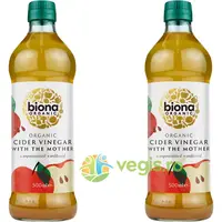 Pachet Otet din Cidru de Mere Nefiltrat Ecologic/Bio 500ml + 500ml