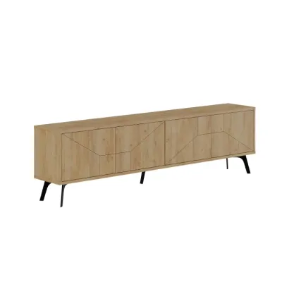 Comoda TV DUNE, stejar, 180x29,6x50 cm