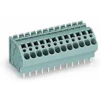 PCB terminal block; 4 mm²; Pin spacing 5 mm; 4-pole; CAGE CLAMP®; commoning option; 4,00 mm²; gray
