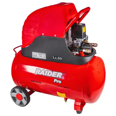 Compresor Raider - RDP-AC16, 50 l, 1500W, 8 bar
