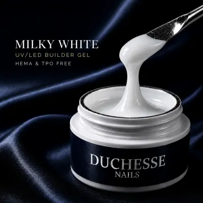 Gel UV/LED Constructie Unghii, Autonivelant, HEMA & TPO FREE, Milky White, 30g - Default Title