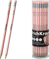 Creion de grafit cu radieră ErichKrause Prima Cat - HB, sortiment