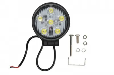 Lumina lucru (LED, 12 24 30V, 18W, 1200lm, numar elemente LED: 6, adancime: 37mm, diametru: 115mm, lumina focalizata)