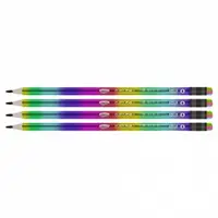Creion negru cu radiera Curcubeu DACO CG108