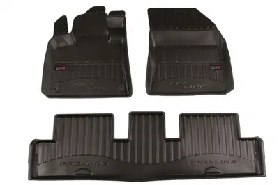 Covorase auto (set, cauciuc, 3 bucati, culoare negru) CITROEN C4 GRAND PICASSO II, C4 PICASSO II, SPACETOURER dupa 2013