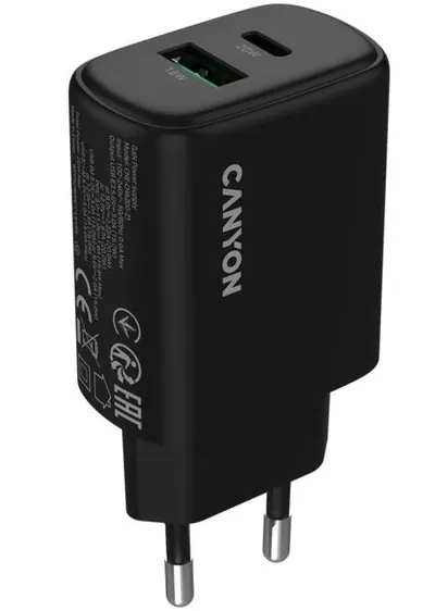Încărcător Canyon - OnCharge 200, 20W, negru