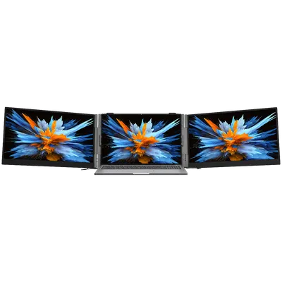 Portable monitor Blackview DCM6 Dual Screen 14inch 1920x1080 16:9 LCD 60Hz IPS 178 USB-C 3.1x3 for 13-17.3 inch laptops352.2x237