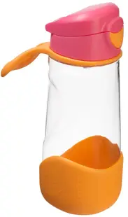 Sticlă sport cu vârf de silicon b.box - 450 ml, Strawberry Shake