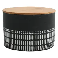 Organizator de baie negru pentru dischete demachiante, din polirășină Yuma – Spirella