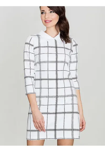 Rochie midi - Poliester - De zi - Alb