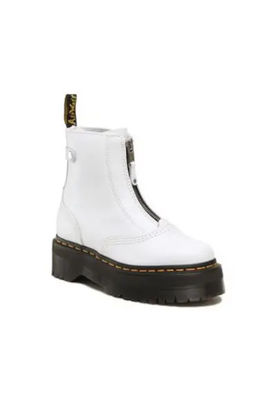 Ghete dama Dr.Martens Glany Jetta - piele naturala - alb