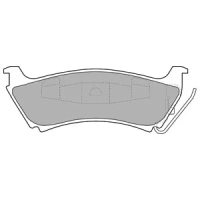 Set placute frana, frana disc DELPHI LP1501