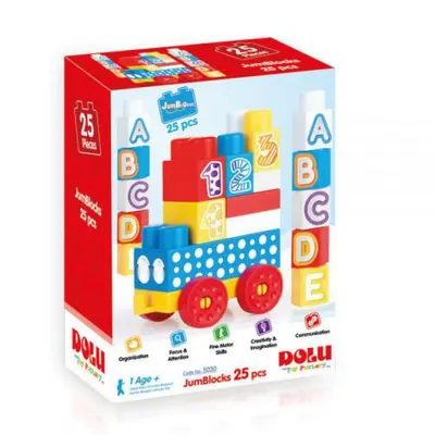 Cuburi de construit din plastic - 25 piese