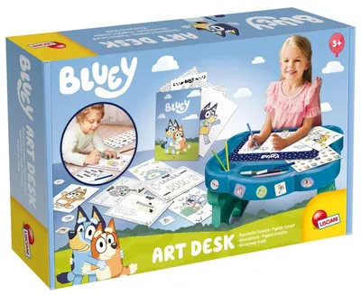 Masă creativă pentru copii Lisciani - Bluey, cu accesorii
