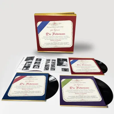 Johann Strauss II: Die Fledermaus - Vinyl | Waldemar Kmentt, Hilde Guden, Erika Koth, Walter Berry, Wiener Philharmoniker, Herbert von Karajan