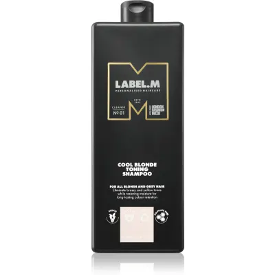 label.m Cool Blonde Toning Shampoo șampon neutralizeaza tonurile de galben 1000 ml