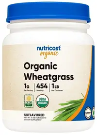 Organic Wheatgrass, 454 g, Nutricost