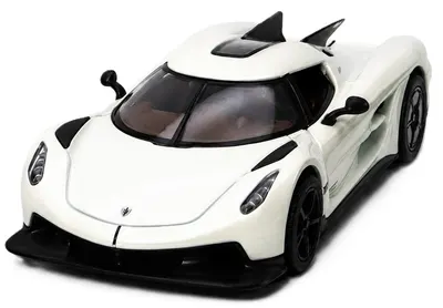 Mașinuță metalică Kinsmart - Koenigsegg Jesko Absolut, 1:34, alb
