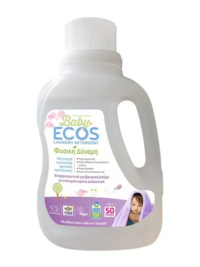 Detergent pentru hainutele bebelusilor cu lavanda si musetel 1.5L Ecos