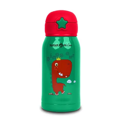 Sticla termoizolanta Nava 500 ml dinozaur verde