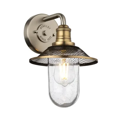 Aplica Rigby 1 Light Wall Light – Antique Nickel