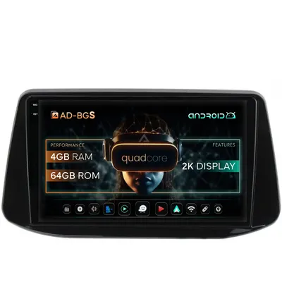 Navigatie 2K Hyundai I30 (2017-Prezent), Android, S-Quadcore 4GB RAM + 64GB ROM, 9.5 Inch - AD-BGS90042K+AD-BGRKIT225