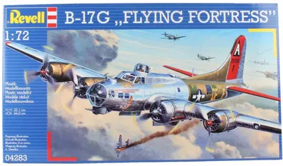 Model asamblat Revell - Cetatea Zburătoare B-17G