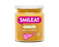 Piure de legume cu ulei de masline si curcan Bio +6 luni, 230g, Smileat
